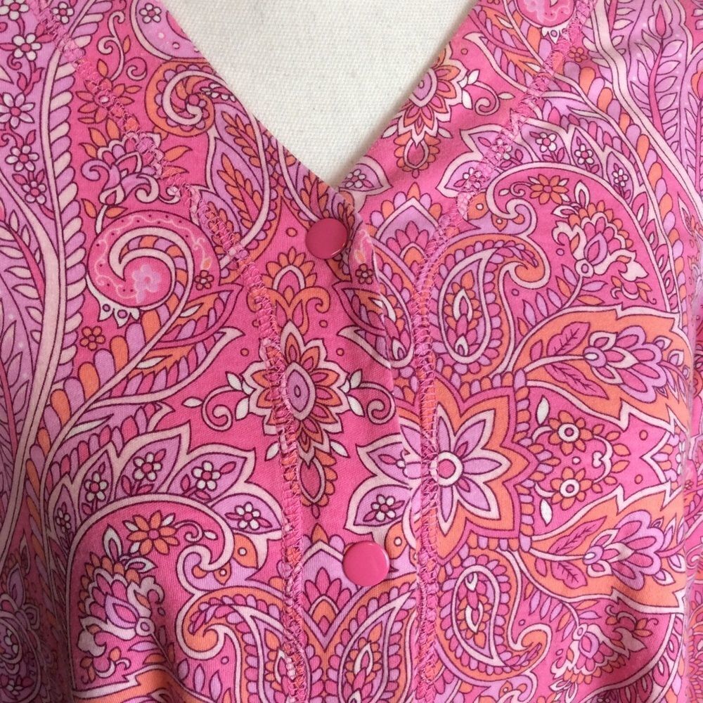 Miss Elaine Relax paisley snapped robe or lounger - Picture 3 of 8